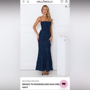 Hello Molly Midnight Blue Maxi Dress